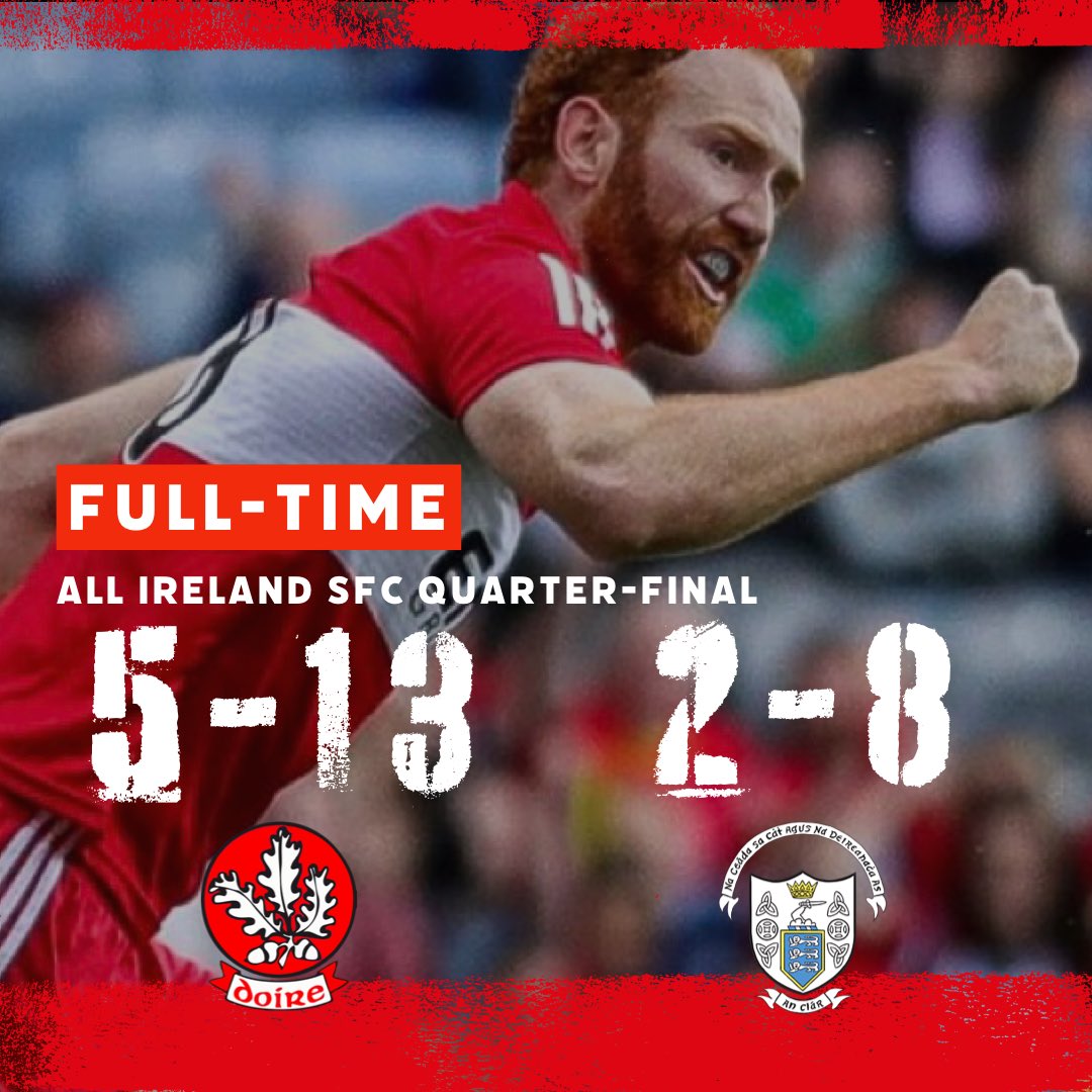 Derry reach the All Ireland semi-final after a dominant attacking display in Croke Park 🇦🇹🙌