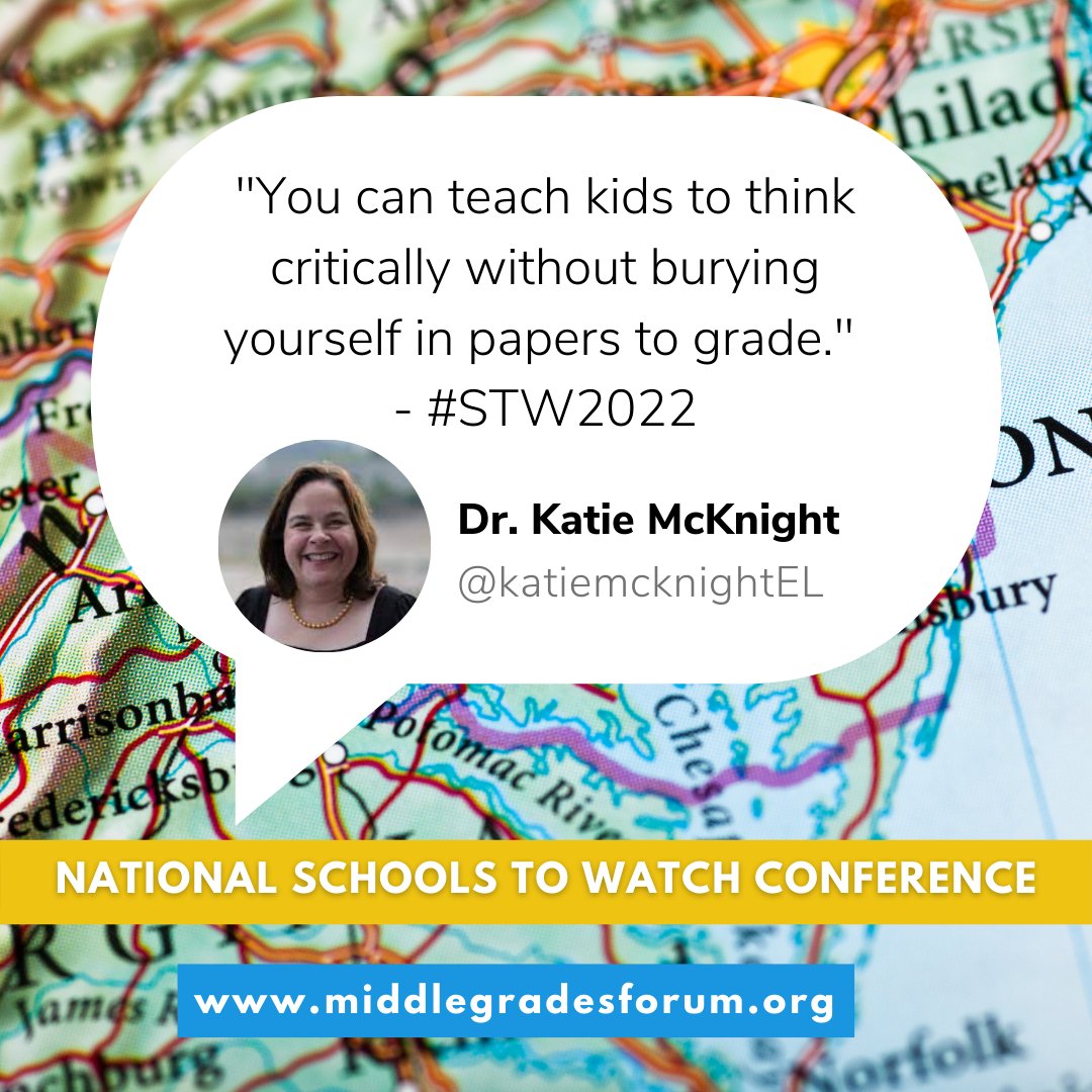 A takeaway from Dr. Katie McKnight... #STW2022 #SchoolstoWatch 🧠👏