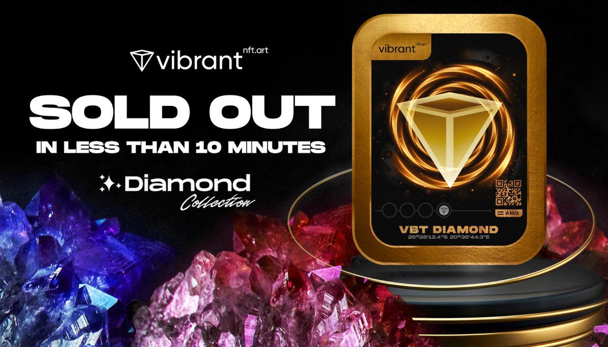 byvibrant_'s tweet photo. Dear IC Community! 

We officially SOLD OUT 🔥🚀
 
Your support was the key!

Show off your diamonds 💎

Thank you very much to each of you ❤️

Secondary Market: https://t.co/fOTdzt5pfS https://t.co/prHEzS8qq0