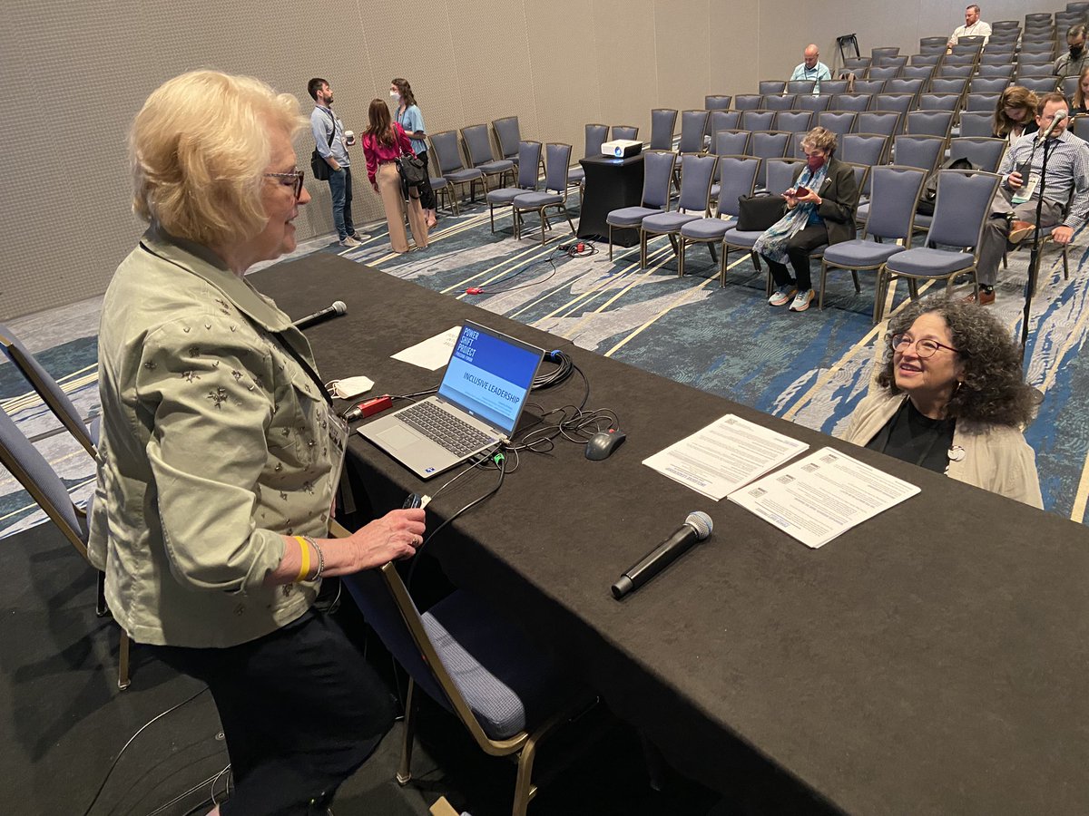 fvaraorta's tweet photo. Love watching our @IRE_NICAR executive director @ddfonline hustling over to Colorado D, Level 3 at #IRE22 in between sessions to thank DBEI expert @JillGeisler for her coming to do TWO sessions today on inclusive leadership and how to be an ally. Join us! #kweenzsupportingkweenz https://t.co/fGkkXKUTJH