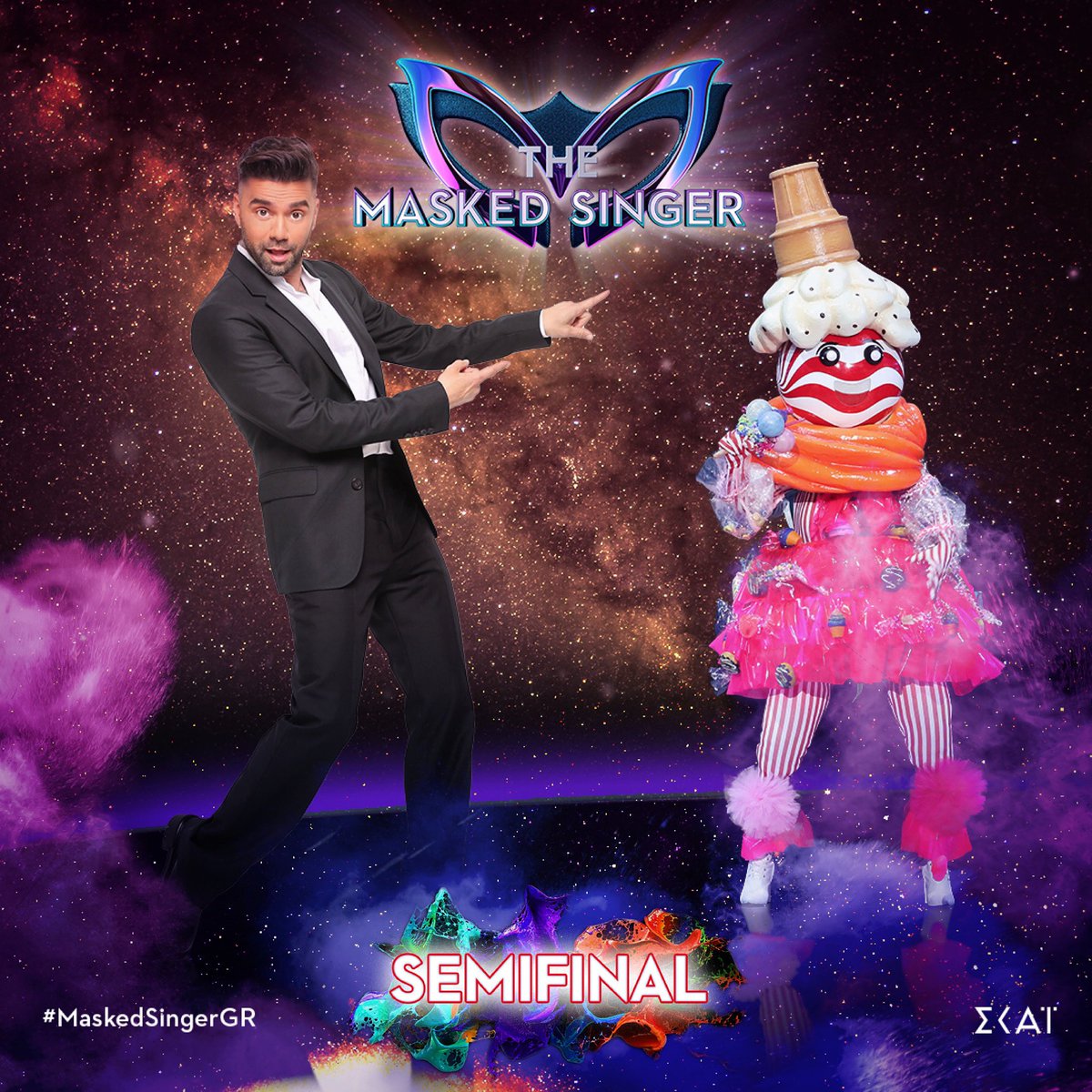 SEMIFINAL NIGHT⭐️ #StayTuned στις 21:00 #SkaiTvGr 
✨ #MaskedSingerGr ✨