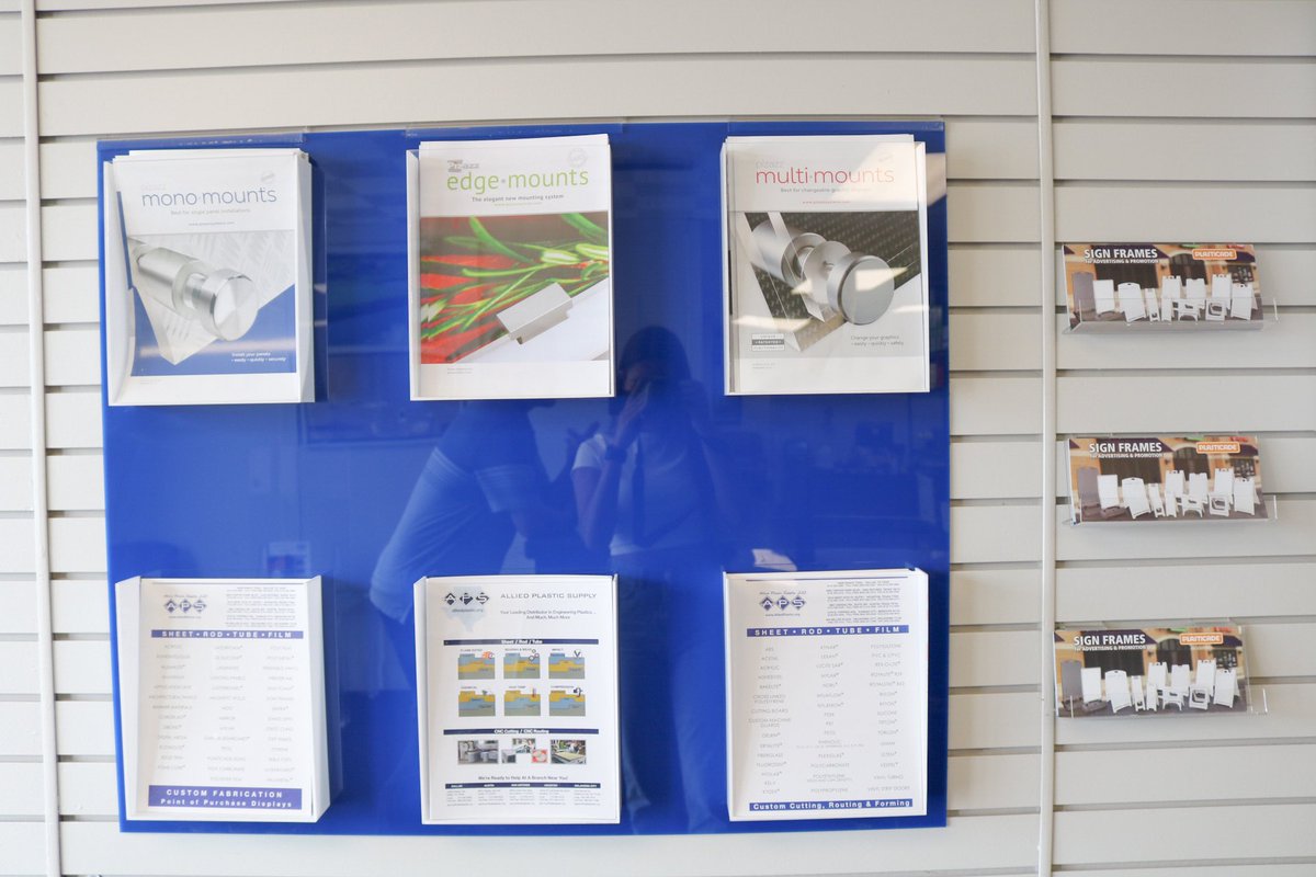 allied_plastic's tweet photo. Customize a brochure holder for your business today! Contact Allied Plastic Supply at 214-350-3990. #plasticfabrication #acrylic #plastic #customplastic #alliedplastics https://t.co/wCzkgaeHKg