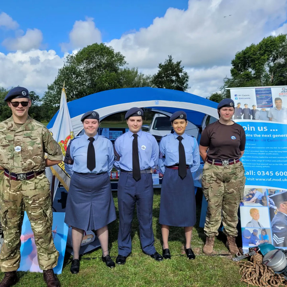 Fab day for Recruitment at The Armed Forces Day in Ross-on-Wye at the Rope Walk. A massive thank you to all of the Cadets that attended, you are fantastic ambassadors for the Air Cadets