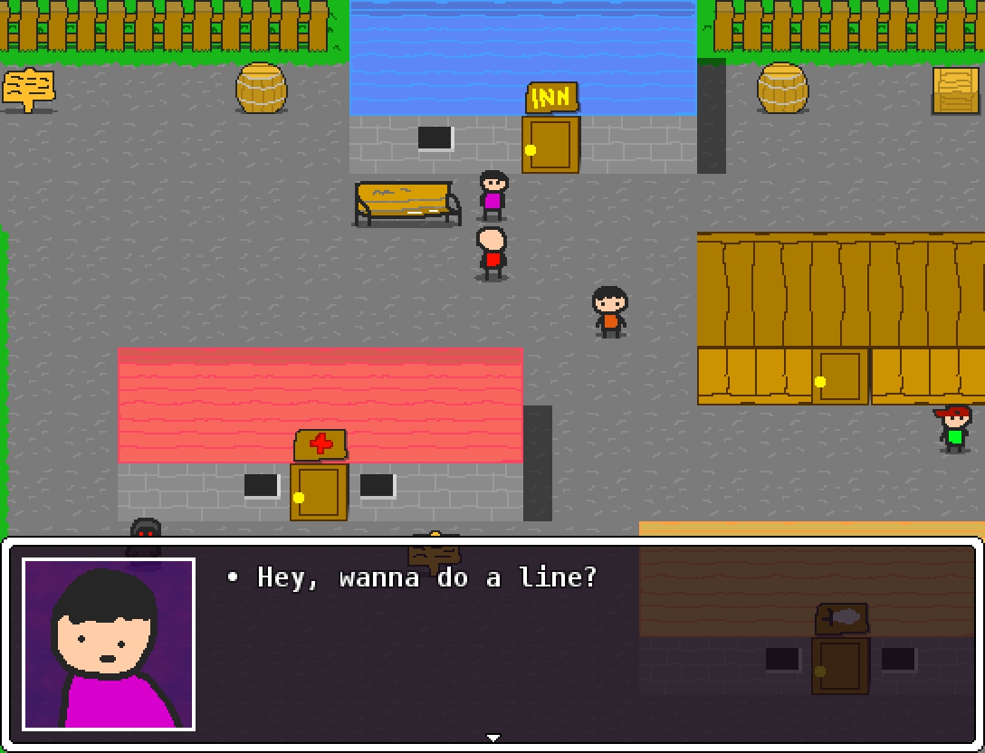 vfjekgd's tweet photo. The Adventures of Crackhead Jack: Overdose Edition is 60% off during the #SteamSummerSale. That's $1.99 USD! That means more money for #dope flower! Try the #indiegame #junkie #RPGmaker greatness now! #Sobriety not recommended. #screenshotsaturday https://t.co/jRv7UisGQr