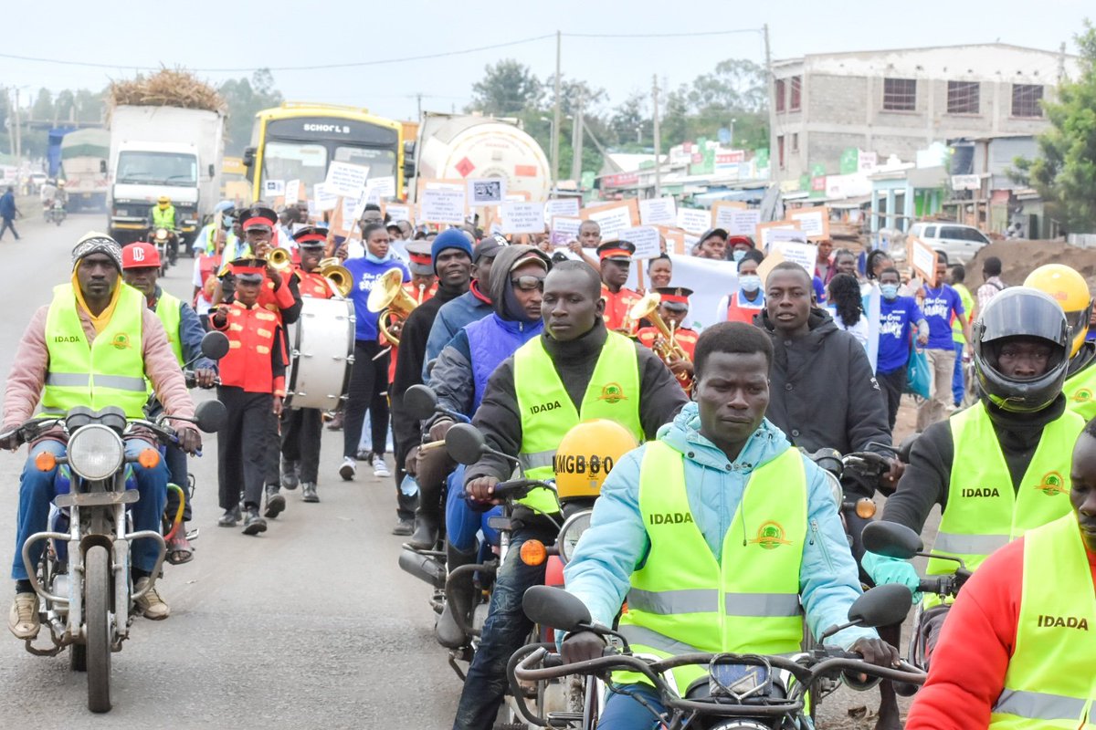 bluecrosskenya's tweet photo. Today we marked #IDADA2022 in Kisumu @KisumuCountyKE @NACADAKenya @UNODC @WFAD_info @IOGT_EA #BlueCrossKisumu https://t.co/kU8Llon1ke