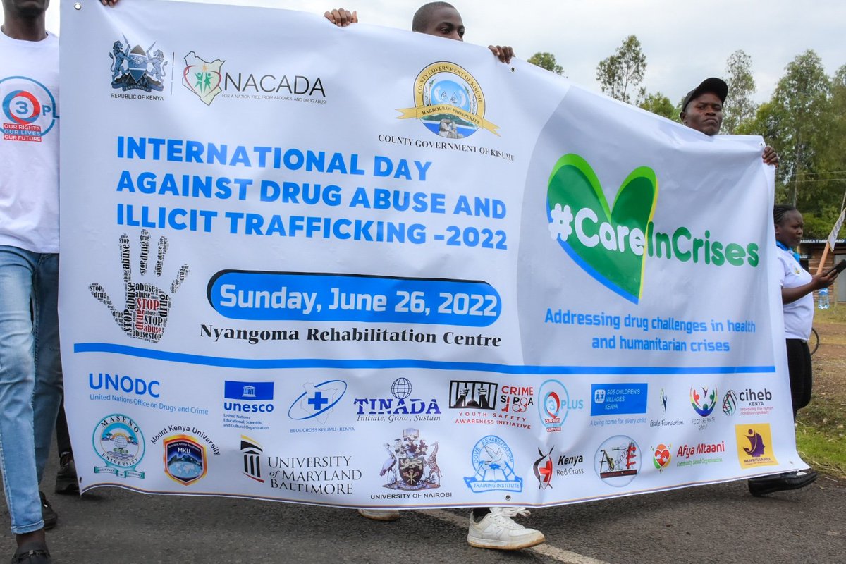 bluecrosskenya's tweet photo. Today we marked #IDADA2022 in Kisumu @KisumuCountyKE @NACADAKenya @UNODC @WFAD_info @IOGT_EA #BlueCrossKisumu https://t.co/kU8Llon1ke