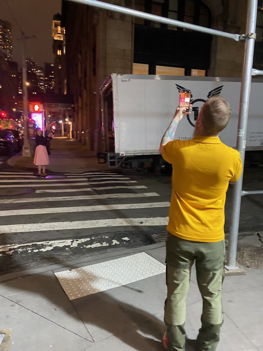 sonja_joy_'s tweet photo. I think this is some type of meta 😂.
There was a truck in the dark with a taxidermied deer and a woman working at a table. 🤳🏻📸
@SenatorGreaves 🤳🏻📸📸.
His wife, Pow,🤳🏻📸📸📸.
❤️
#artdorks https://t.co/XGRdwFeTl9