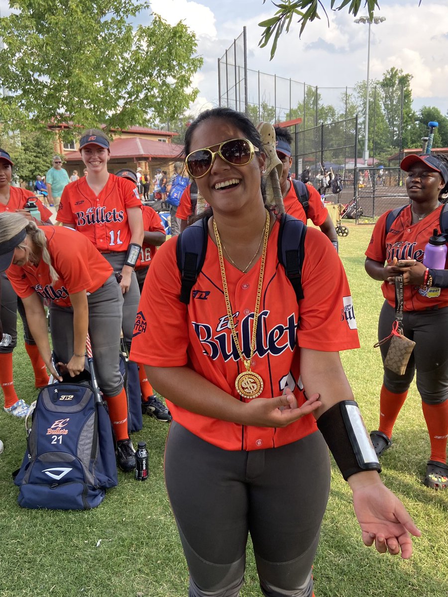 <a href="/Sanam69179642/">Sanam</a> (Delaware State) with not one but 2 two run 💣💣 to center field in our game vs TN Heat. She was definitely worthy of our Money Chain yesterday. Atta baby Sanam!! <a href="/EastCobbBullets/">EC Bullets Fastpitch</a> <a href="/DelStSB/">Delaware State SB</a> <a href="/CoachStockdale2/">Daniel Stockdale</a> <a href="/IHartFastpitch/">I❤️Fastpitch</a> <a href="/LegacyLegendsS1/">Legacy & Legends Softball</a> @Los_Stuff