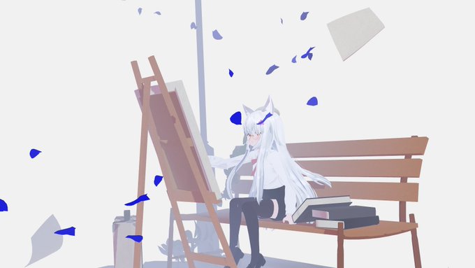 今日の自の撮りとふとんさんつきしろさん、フレアさんと～ 