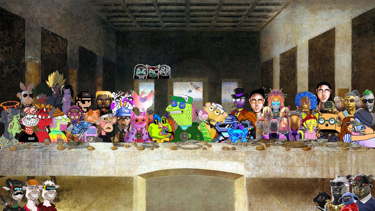 NFTDEGEN95's tweet photo. I spy with my little eye: 

@CBCreepz  @PitBossNFT @NotoriousAliens @metapreneur_nft  @bloodshedbears @BMC_NFT @Underground_nft  @TheMetaStars @NFTgeisha @nudiecommunity @WildGoatGangNFT @EyesoFashionNFT @TeenRebelApe @HumansMetaverse @thegoatclub_nft 

#nft #nfts #NFTCommunity https://t.co/xnEVqylpaM