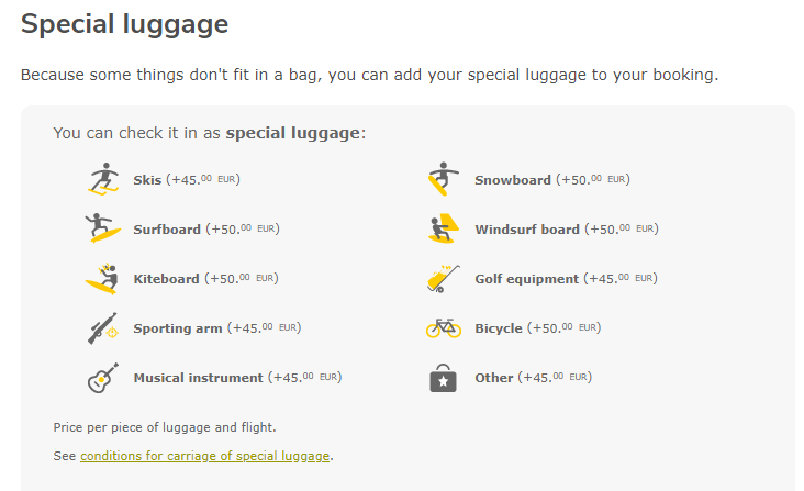 osgarsea's tweet photo. @vueling I've checked that @vueling, and it's not 100% clear, if it needs to be checked in as speciall luggage, why doesn't the car seat appear in any of the options?
Tbh I think this is made confusing to make people pay more https://t.co/BwbA2p1DKS