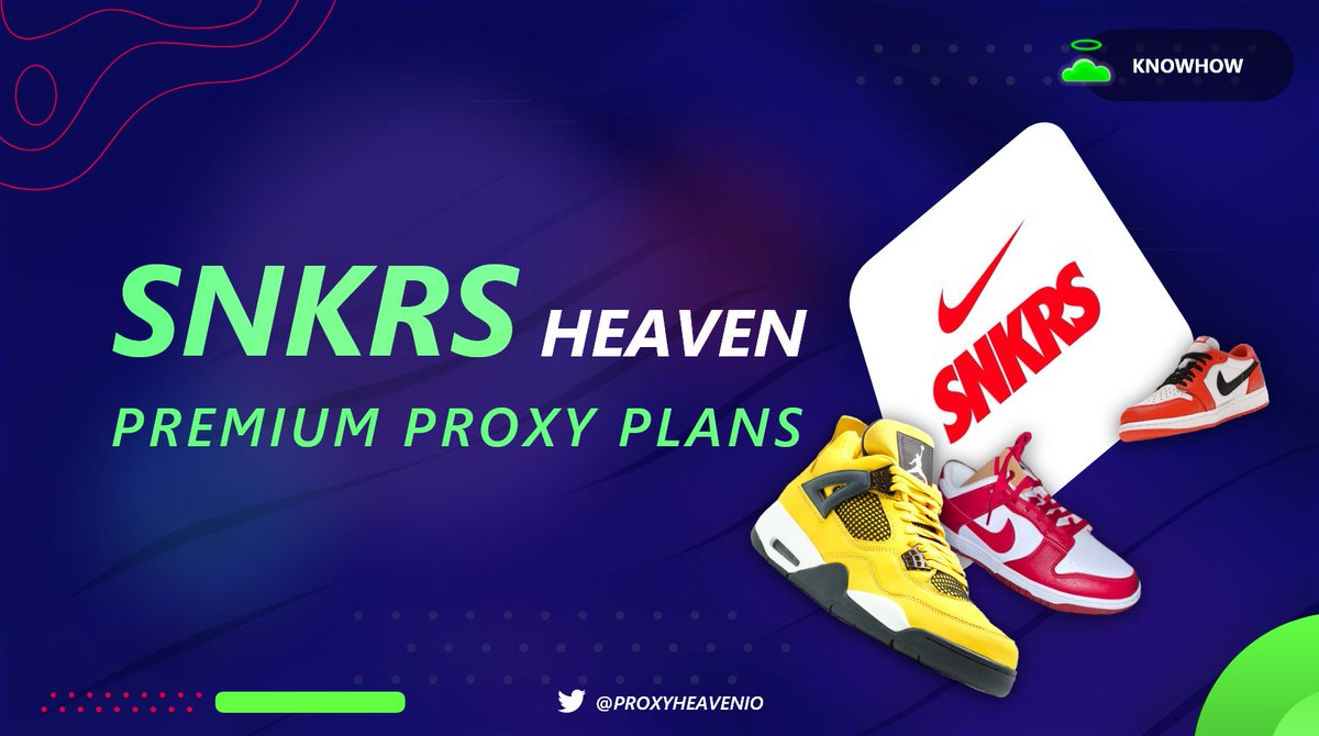 The time has come to bring in a few lucky ProxyHeaven family members to test out our newest product designed exclusively for Nike/SNKRS we are currently in beta now but we are looking to bring on people to help us test these out Tag 3 friends, RT and ❤️to enter in for a spot
