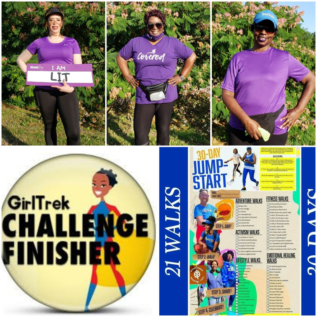 Olliegall's tweet photo. #SuperHeroSaturday @GirlTrek 
Health Walk &amp; Meet &amp; Greet w/Courageous Carolyn Celebrating World Vitiligo Day💜#TeamEyvette #VItiligoawareness #SuperHeroSaturday

Congratulations to our #4Dark30Crew  #JumpstartChallenge Finishers
@jessieL34525547
 @berryk1988 Eyvette Smith https://t.co/OKWpDRUcZY
