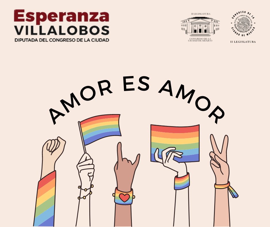 espevillal's tweet photo. La Ciudad de México es una #CiudadLibre es ejemplo de respeto y reconocimiento a los derechos humanos de todas las personas LGBTTTIQ+. 🏳️⚧️🏳️🌈
Viva el amor ❤🧡💛💚💙💜🤎🖤🤍
En esta #CiudadDeDerechos, #EresConOrgullo #AmorEsAmor #LGBTQ #Pride2022 #LoveIsLove https://t.co/7VSTNzv6xl