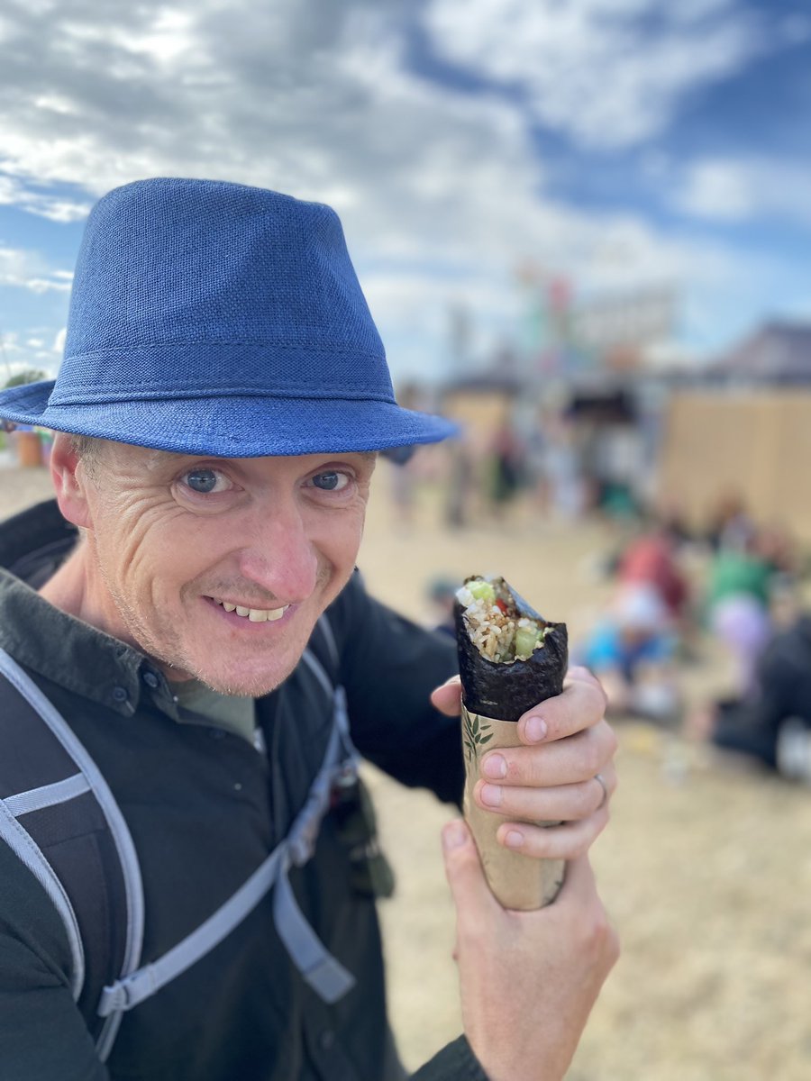 Fabulous vegan maki food at #Glastonbury2022  visit, if you haven’t already. Fabulous flavours and great service. <a href="/thehappymaki/">Happy Maki</a>