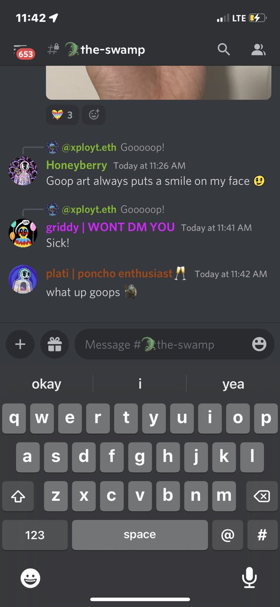 NickPlati01's tweet photo. @taptap_rev @goopdoods Got that OG Goop discord tag🔥 Been here since day one fam. Bless me up. https://t.co/iukn9U2W9a