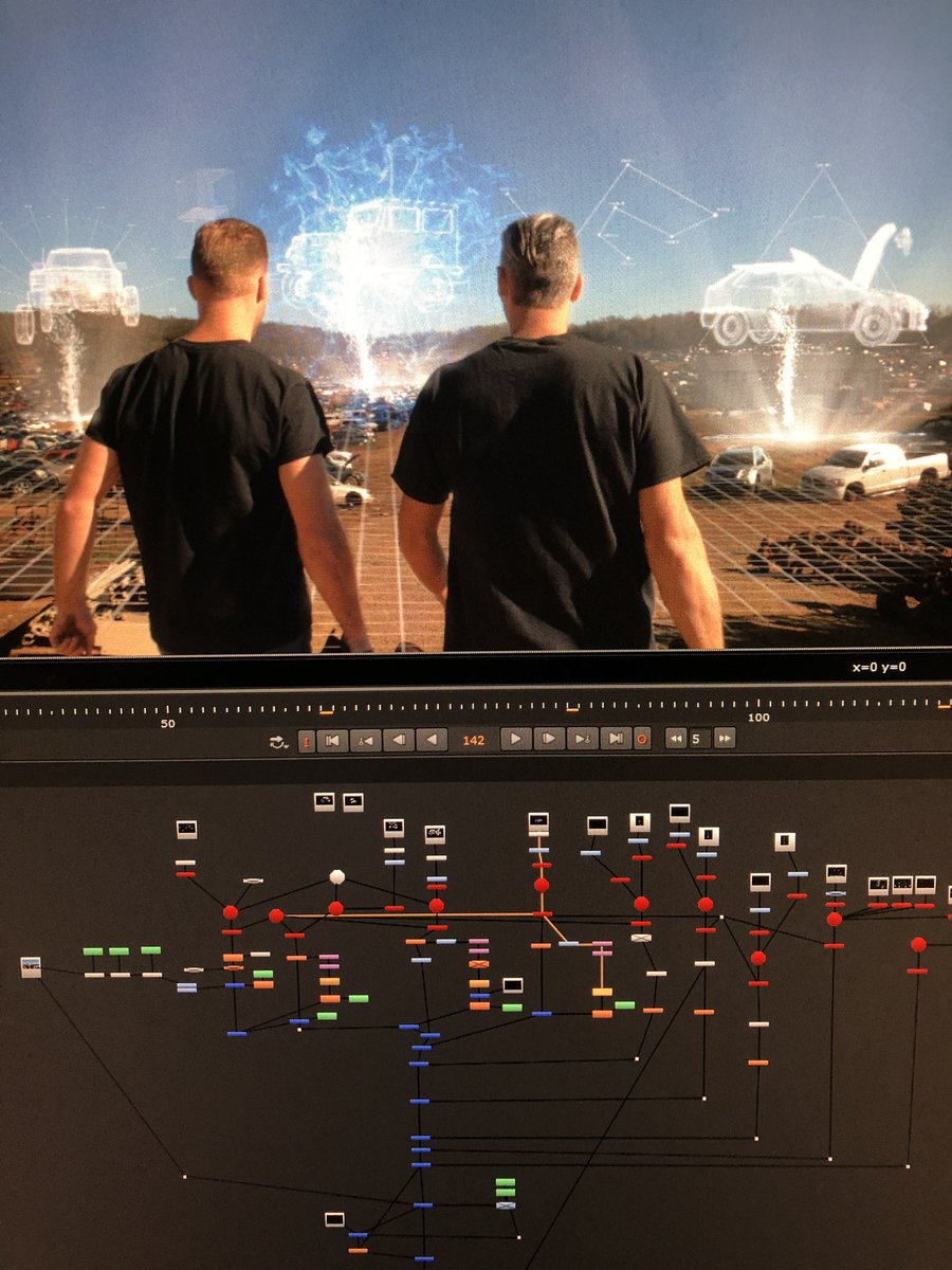 3Dkayaker's tweet photo. NukeX comp for one of our Power Nation automotive tv show opens. 3D camera track, Modeling done in Maya and Blender, particle simulations done in NukeX.
#3Danimation #3Dartist #3dmodeling #3Dcompositing #compdatshit #Nuke #maya3D #Blender3d #b3d #blender #VFX #broadcastdesign https://t.co/stJNhdc8Yj