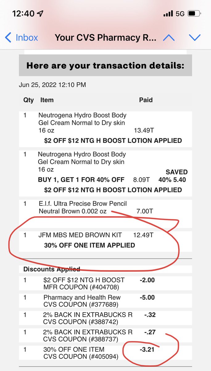 mvasa's tweet image. Hey @cvspharmacy, last time I checked, 30% off of $12.49 is $3.75, not $3.21. This always happens. Wonder how many people don’t notice these shenanigans and get duped.