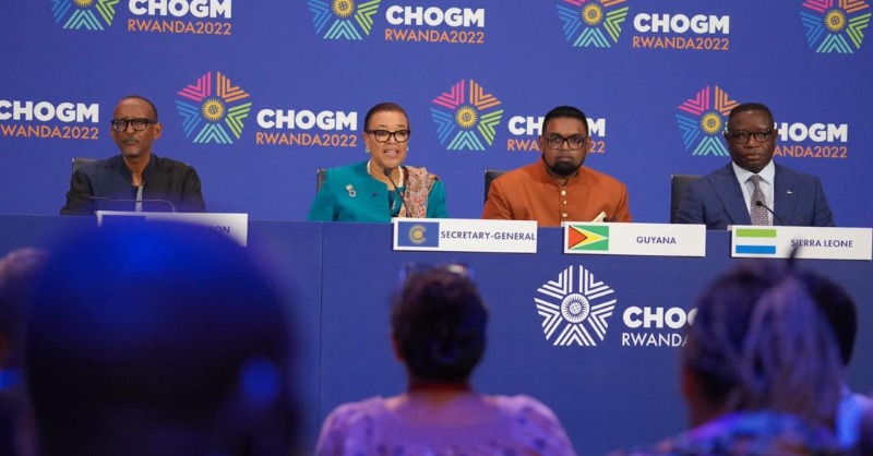 commonwealthsec's tweet photo. "I'm delighted to confirm that the Commonwealth Her Majesty has served with such devotion, will grow from 54 to 56 nations, as we welcome the Togolese and Gabonese Republics into our family today."
- @PScotlandCSG at #CHOGM2022 closing as #Togo & #Gabon join the #Commonwealth