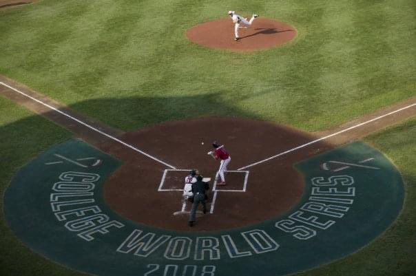 SteveWeakland's tweet photo. When working in sports, sometimes we get so busy we miss some special and surreal moments. As the #CWS2022 championship series starts today, here was one of mine on the day @FresnoStateBSB started its series vs @UGAAthletics. What a ride. #wonderdogs https://t.co/RdtPUF9OmD