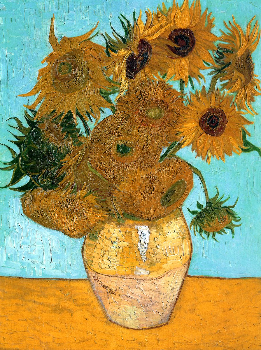 Bodegón - Jarrón con doce girasoles, 1889, Vincent Van Gogh