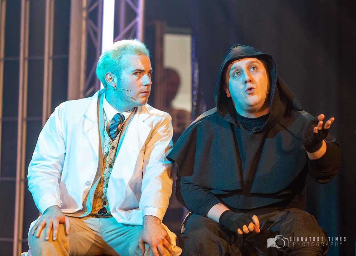 JarrowMTC's tweet photo. Thrilled to announce that Young Frankenstein has been nominated for a NODA best performance award and our fabulously talented Frederic and Inga (AKA Luke McGarry and Erin Boyle) have been nominated for individual awards. We couldn’t be more proud! 😃 https://t.co/Q1dWChI5Is