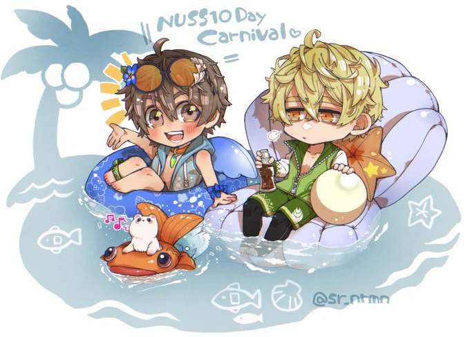 #NUSS10DayCarnival 
ケシエイトパの夏!!🏝 