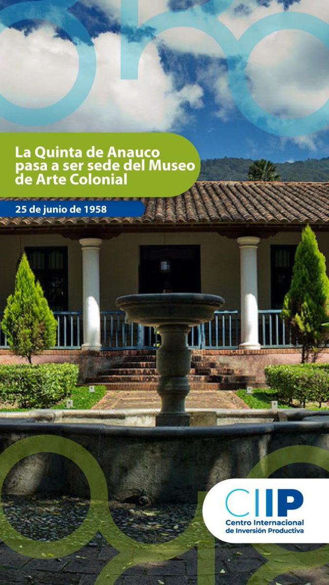 CiipVen's tweet photo. #25Junio #LaQuintaDeAnauco hoy, #MuseoDeArteColonial de Caracas, exhibe artículos que muestran como vivían los venezolanos en la colonia. Construída en 1796 y concebida como una casa de campo para el descanso, en medio de siembras de #café #CañaDeAzucar y #AbrolesFrutales diveros https://t.co/tPrj6gAB7Z