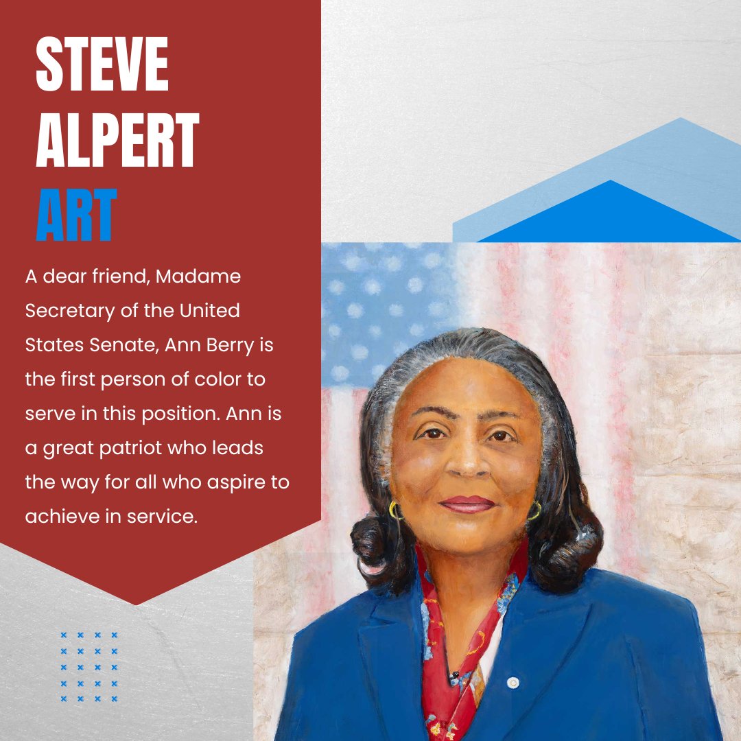 stevealpert2's tweet photo. This is a custom portrait I did of Secretary of the Senate, Ann Berry.

40x30, oil on linen.

Contact me with any portrait needs!

#SteveAlpertart #artistoninstagram #artwork #secretaryofthesenate #blackwoman #success #government #womeninleadership #woman #america #annberry https://t.co/Bz3mgZ4nj7
