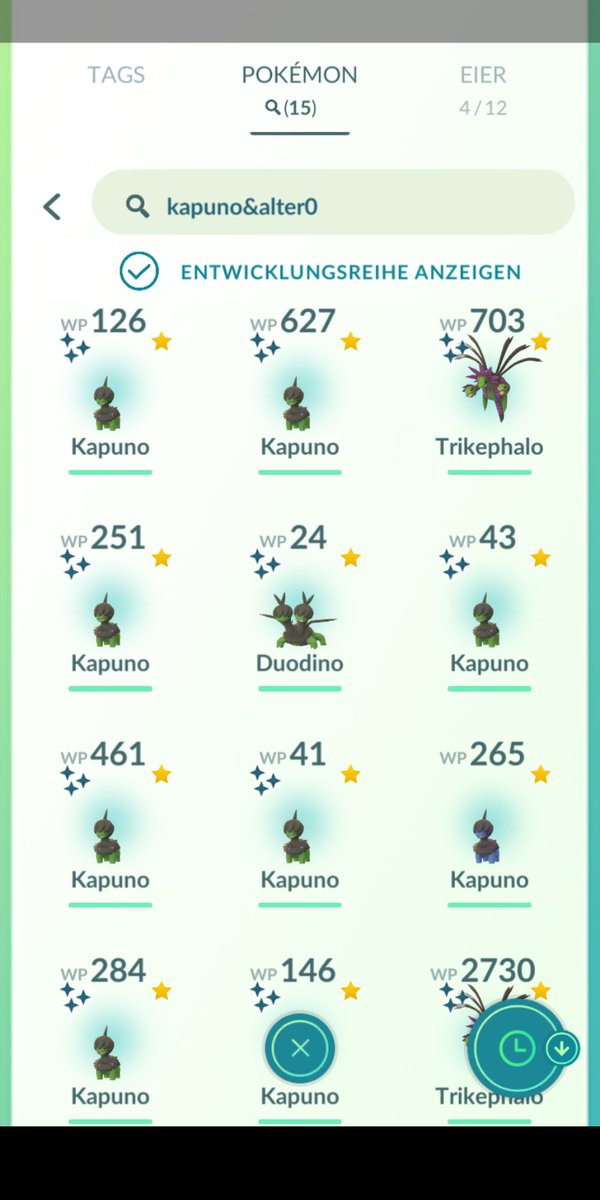 sc0ttzen's tweet photo. @TrilluXe War ganz solide. 13 Shinies, davon ein 91% Shiny. https://t.co/GYC52AXxmZ