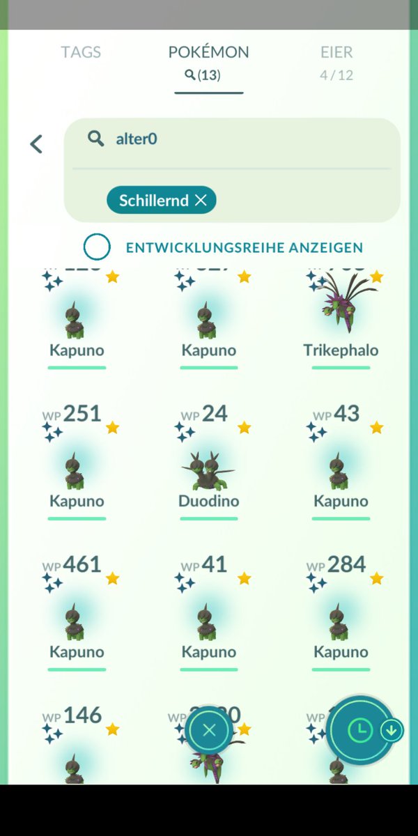 sc0ttzen's tweet photo. @TrilluXe War ganz solide. 13 Shinies, davon ein 91% Shiny. https://t.co/GYC52AXxmZ