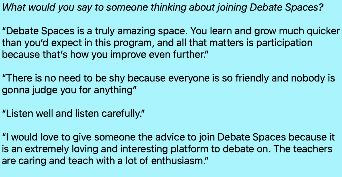 DebateSpaces tweet picture