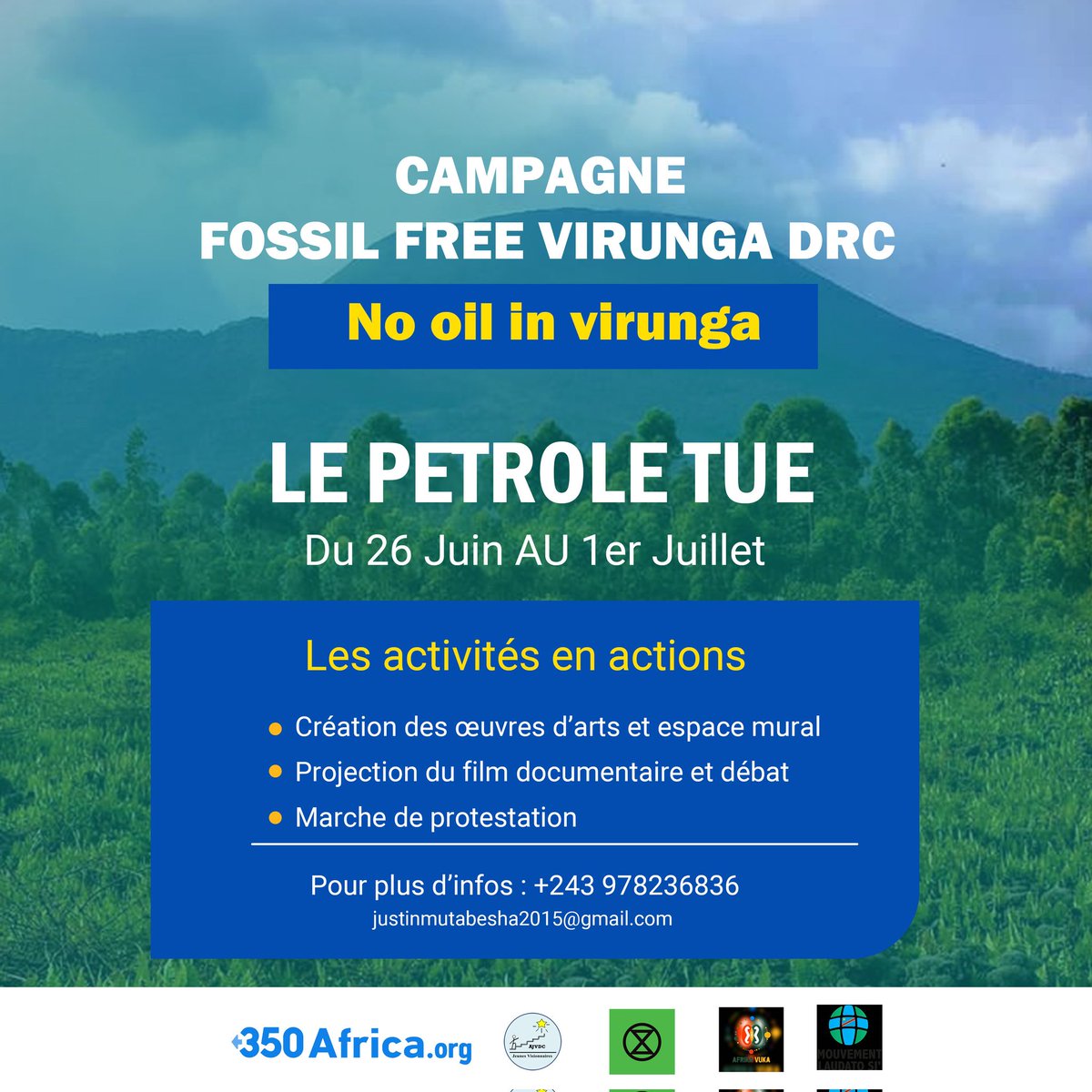 Mutabesh5Justin's tweet photo. *Non à l’exploitation du pétrole dans les Aires protégés*
L’exploitation de pétrole est une autre forme de colonisation et de pillage de nos ressources naturelles
#Total
#COLLAPSETOTAL
#xrglobal
#350AFRICA.ORG
#RDC
#ClimateAction
#RiseUp4TheOcean
#France
#usaid
#Felix https://t.co/Qs4QgzkKv5