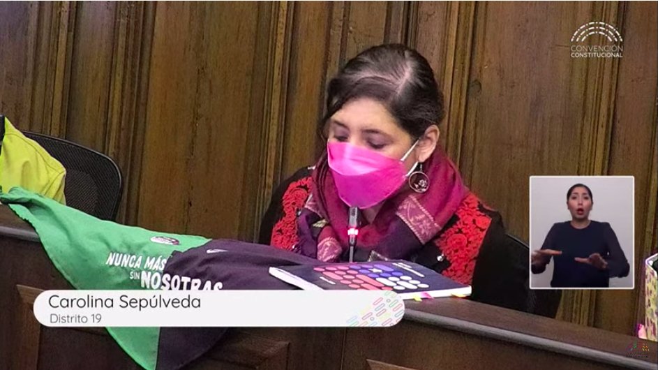 CC <a href="/CarolinaSepuD19/">Carolina Sepúlveda Constituyente</a>: "He cumplido y puedo ver a mi tierra con la frente en alto, dado que el borrador de texto (...) establece el cambio para regular por medio de la ley lo faltante, sin que sea señalado como anticonstitucional ese cambio legal, como sucede actualmente"