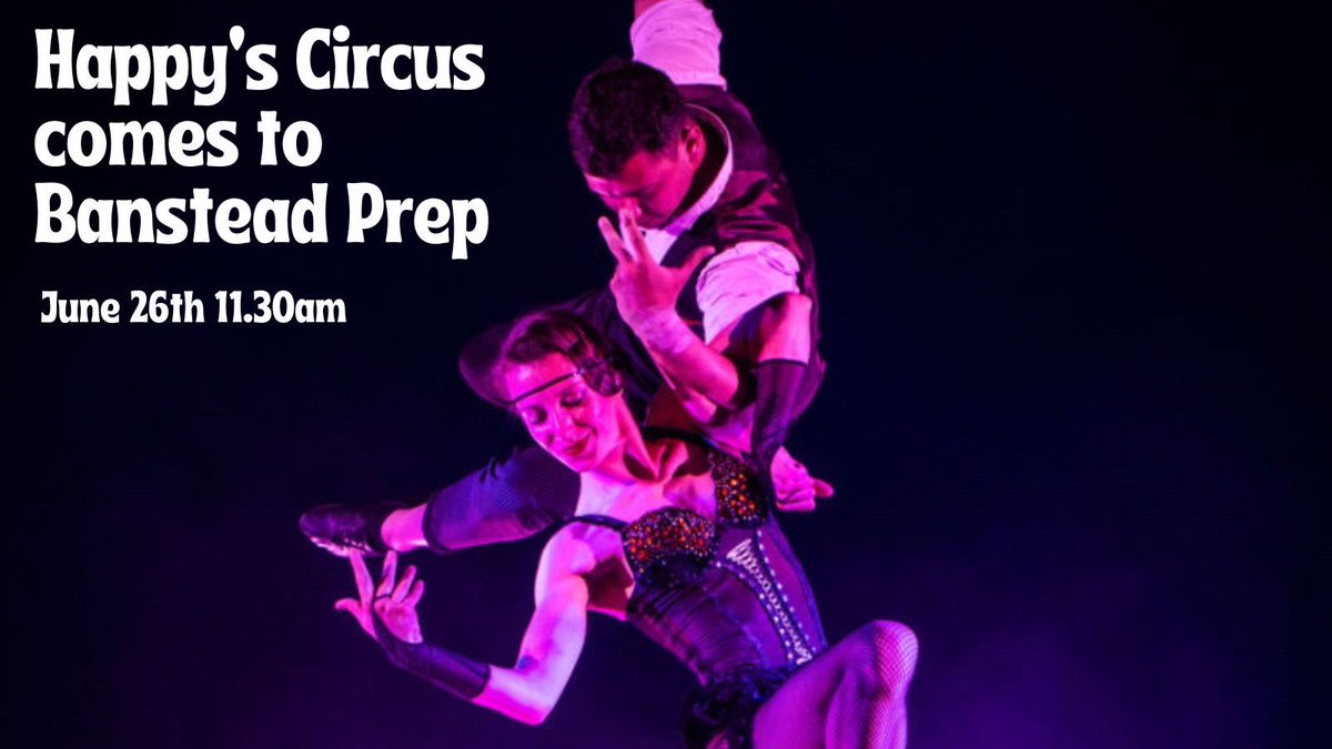 BansteadPrep's tweet photo. It’s finally here, Happy Circus is arriving on our school field tomorrow and we and our sponsor M&amp;S Carpets can’t wait to see you all for an action packed show!  See you there from 11.30 🤡🤹‍♂️🎪
#fridayfeeling #summerfun https://t.co/7bO1yTi39w