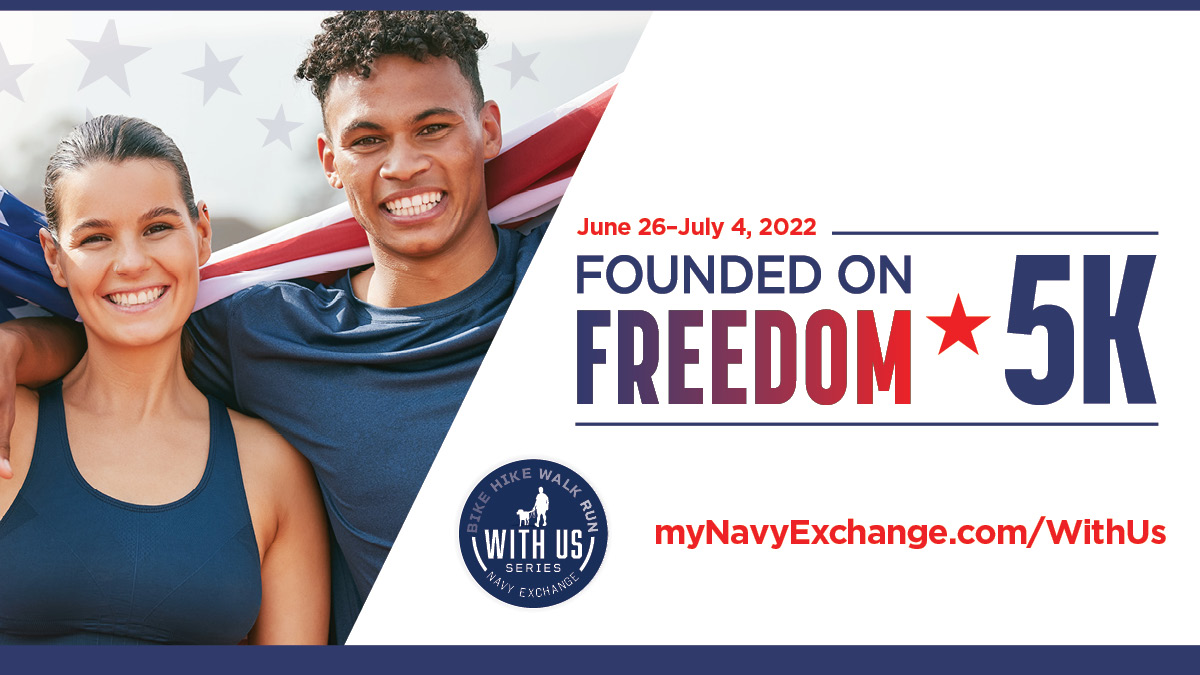 NavyExchange's tweet photo. Home of the free, because of the brave! Our #FoundedOnFreedom 5k kicks off tomorrow. Let’s get sweaty and celebrate America’s birthday! #WithUs5K
.
Register here: https://t.co/p44L2INoCV https://t.co/ctIqfyHnXJ
