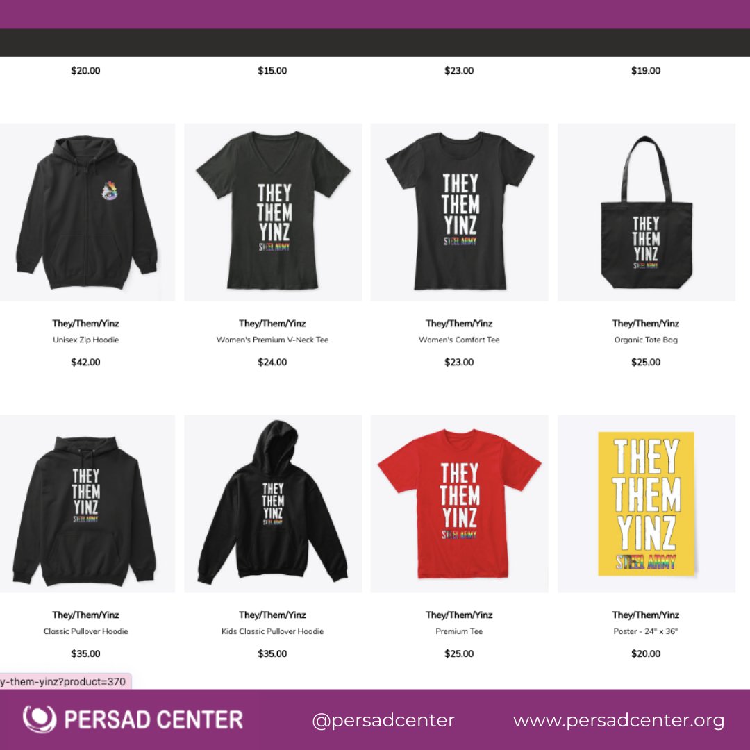 PersadCenter's tweet photo. Persad is proud to be the charity benefactor for the Riverhounds Steel Army! Visit https://t.co/oBsBl1qGjz and check out some of their awesome yinzer merch! 🌈 🙌 #Pride2022
#persad #persadcenter #lgbt #lgbtq #pride #pridemonth #june #prideparade #prideparades #lgbtpridemonth https://t.co/9PPmk9JBiX