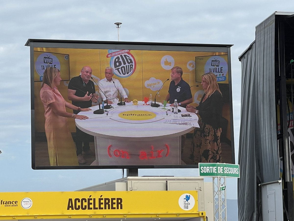 ADEC_Corse's tweet photo. 💥Le Président de l’#ADEC Alex VINCIGUERRA inaugure le #Bigtour @Bpifrance #Ajaccio Place Miot [village #innovation #emploi &amp; Festival des #entrepreneurs]
Partenaires #Bigtour : #ADEC @IsulaCorsica @Agence @ATC_corse @CciCorse @VilledAjaccio  @pays_ajaccien @splM3E @IEI_Inizia https://t.co/TzfmRHp8B1