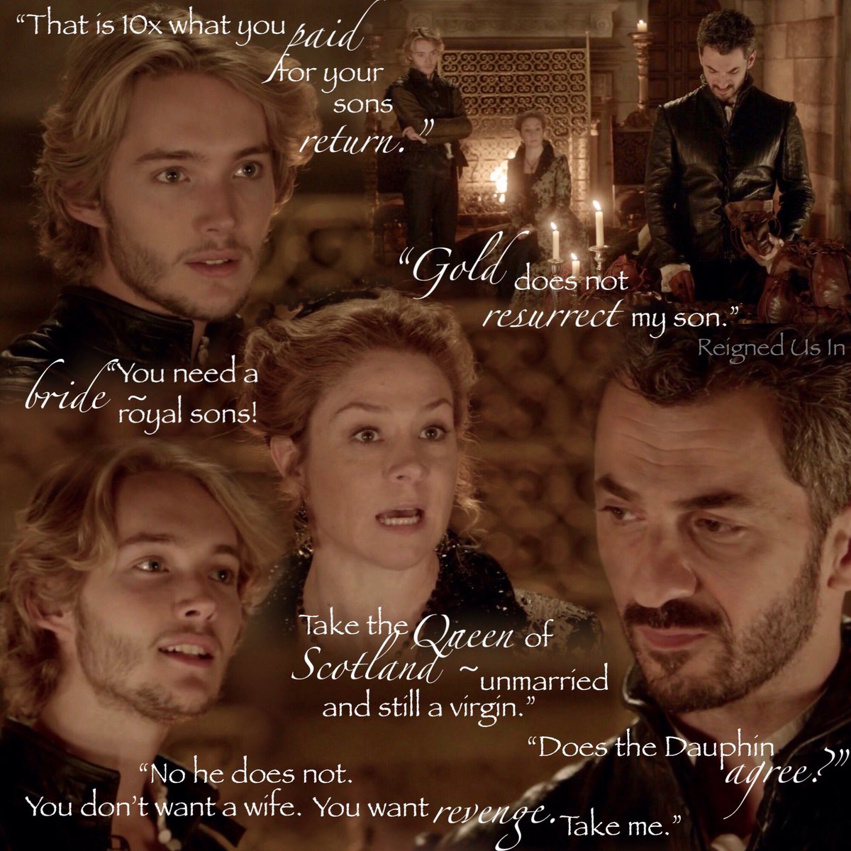 ReignedUsIn's tweet photo. “Take me.” 😨
#francis #selfless #tobyregbo #meganfollows #michaelaronov #Reign #CWReign https://t.co/SNuHx6AeFT