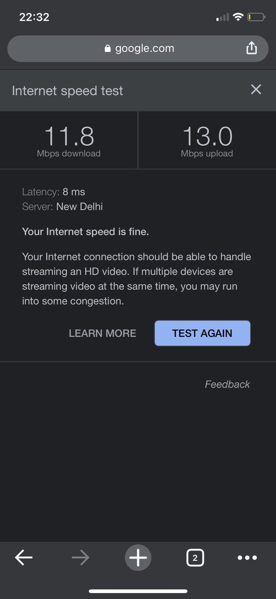 Hey <a href="/Airtel_Presence/">Airtel Cares</a> respond? Today’s speed. Paid for 200mbps, get 11mbps.