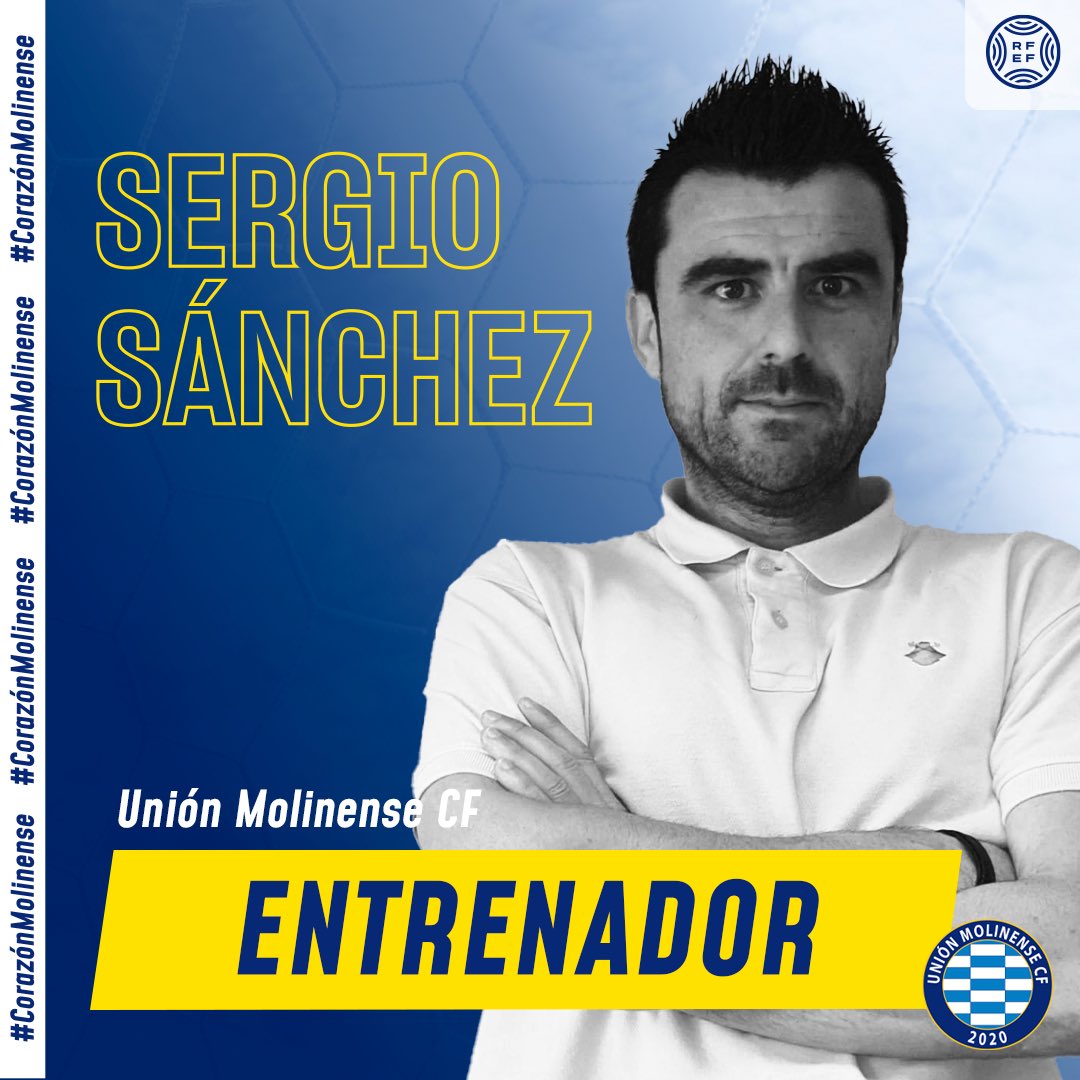 📣 OFICIAL 💙🤍

⚽️ SERGIO SÁNCHEZ 

✅ Nuestro Entrenador para la próxima temporada en TERCERA RFEF.

➡️ Temporada anterior Unión Deportiva Caravaca y con una amplia carrera en los banquillos de la Región.

#CorazónMolinense