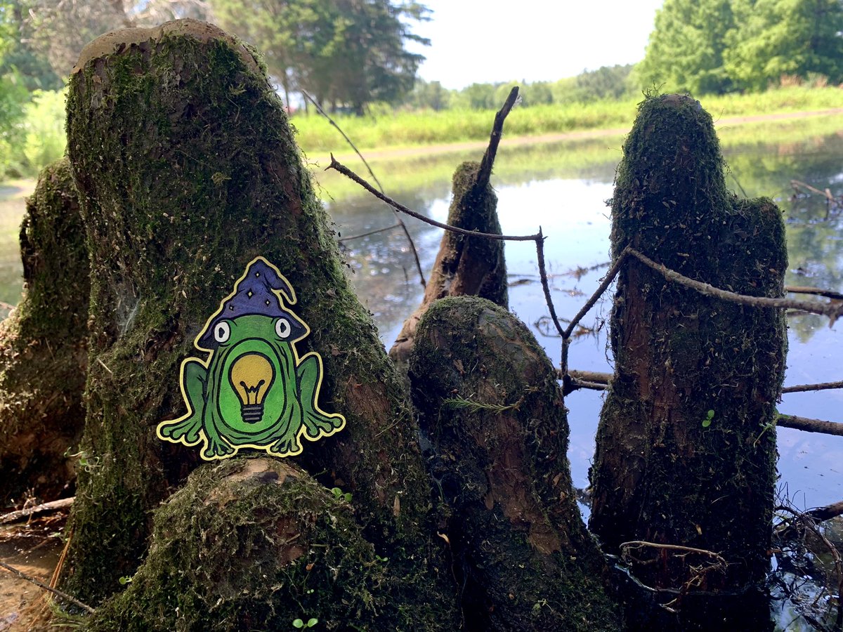 The Runiverse slowly melts into reality! 

1 of 1 hand crafted leather frog patch. <a href="/forgottenrunes/">Forgotten Runes Wizard's Cult</a>