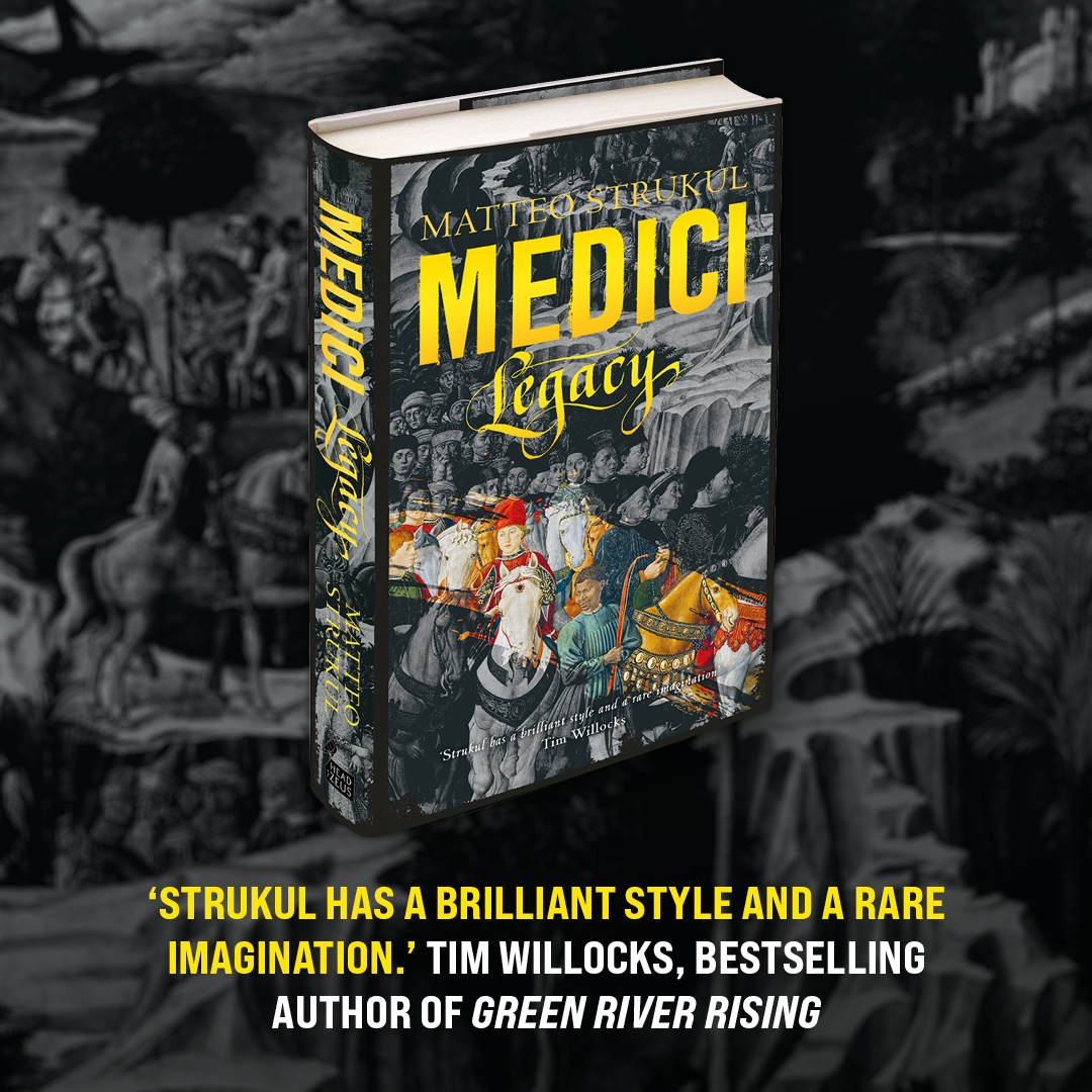 AriesFiction's tweet photo. 'Strukul has a brilliant style and a rare imagination.' Tim Willocks, bestselling author of Green River Rising

#MediciLegacy by @MatteoStrukul is the third instalment in the #MastersOfFlorence series

Out now in paperback: https://t.co/n1PQ3OtN28 https://t.co/QCmBifiqKV