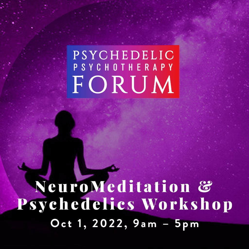 InfoPsychedelic's tweet photo. This workshop will place emphasis on how neuromeditation theory can help highlight, assess and support the various states of awareness that underlie the positive outcomes associated with meditative practices and psychedelic therapies. https://t.co/ORI2EXQo0h
