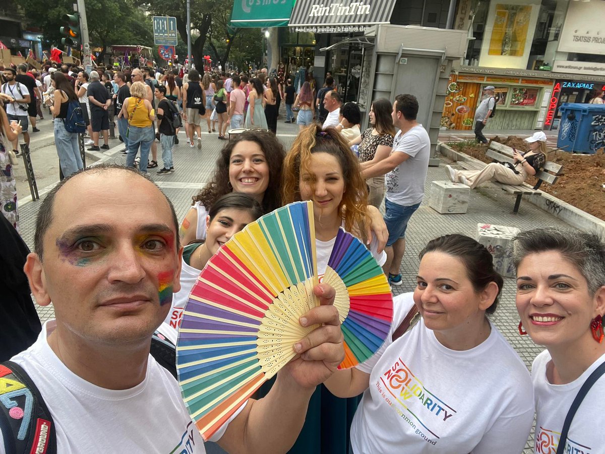 Solidarity Now (@solidarity_now) on Twitter photo 🌈Συμβαίνει τώρα❗Η ομάδα του #SolidarityNow βρίσκεται στο <a href="/ThessPride/">Thessaloniki Pride</a> & μαζί τους ο Γιάννης Μπουτάρης, μέλος του ΔΣ της οργάνωσης, περπατά περήφανα τον δρόμο της αποδοχής και της ισότητας!
#μάθημααποδοχής 🌈 🌈Συμβαίνει τώρα❗Η ομάδα του #SolidarityNow βρίσκεται στο <a href="/ThessPride/">Thessaloniki Pride</a> & μαζί τους ο Γιάννης Μπουτάρης, μέλος του ΔΣ της οργάνωσης, περπατά περήφανα τον δρόμο της αποδοχής και της ισότητας!
#μάθημααποδοχής 🌈