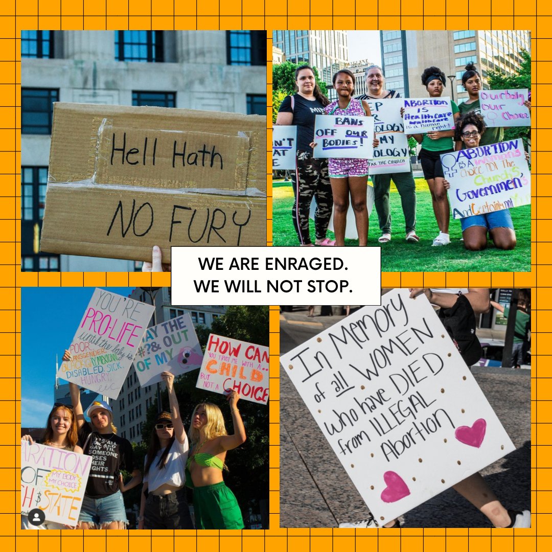 1000s of activists marched from Legislative Plaza to Tennessee’s Supreme Court in response to this egregious attack on our rights and bodily autonomy. We will not stand for this. We will fight back. And to our new supporters - we see you, we love you, we appreciate you! -AAN 💚