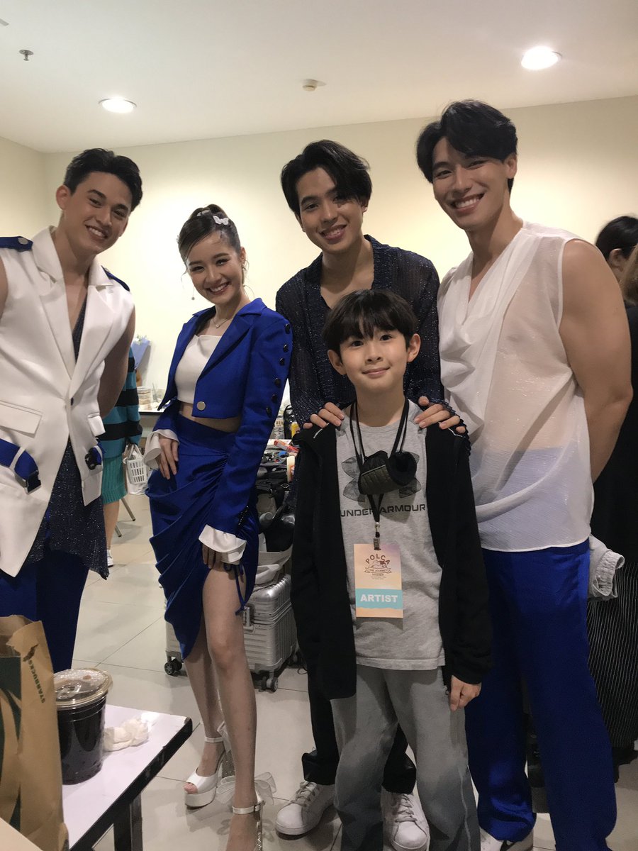 KaiTakasu's tweet photo. After the concert with the members of Dark Blue Kiss! I am happy to see the team get together again! Thank you for supporting P'Tay and P'New with a great performance! https://t.co/JS3oHQVDmz