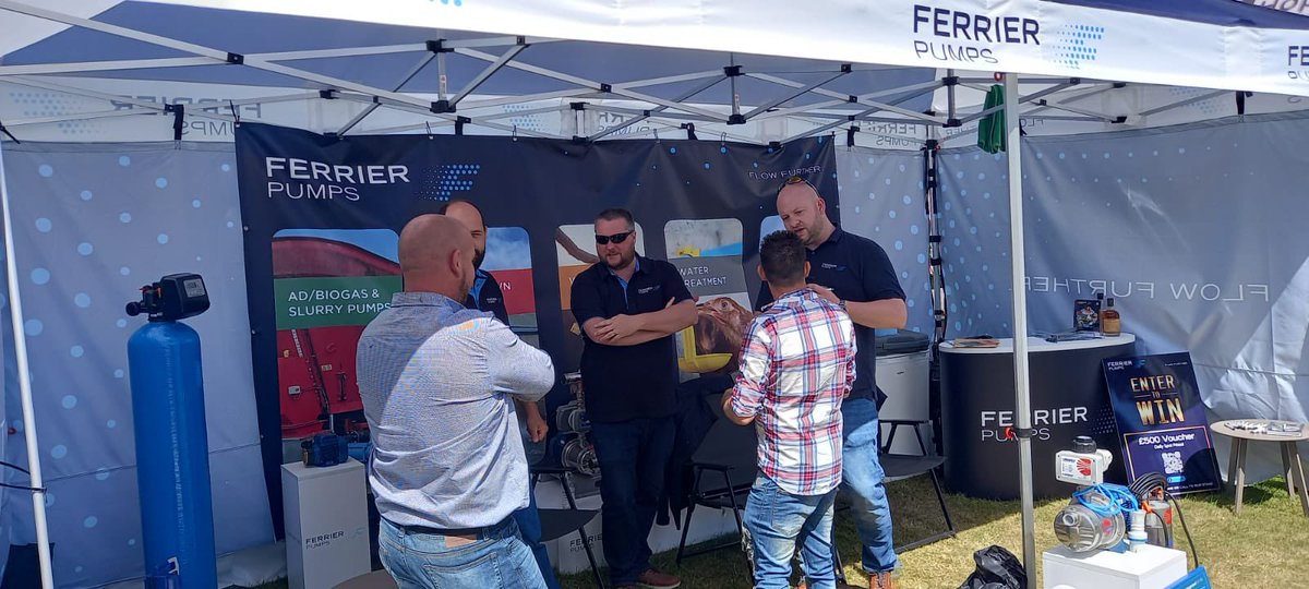 FerrierPumps's tweet photo. Day 3 at the @ScotlandRHShow & after a few downpours yesterday, we were concerned but didnβt have to be! Another glorious day to be out & about! π Lots more biogas, water boosting & treatment enquiries from both private and industrial clients as our last day looms-#FlowFurther https://t.co/pWLDQlJZmy