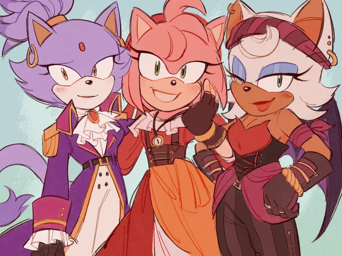 designs for a pirate au 🏴‍☠️👀

#SonicTheHedgehog 