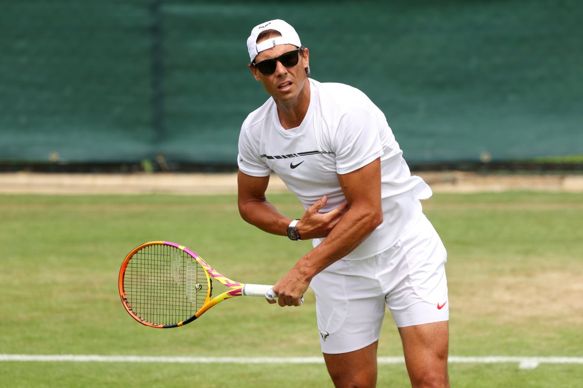 Wimbledon's tweet photo. 😎 R A F A 😎 https://t.co/3vCXv1mpJ9